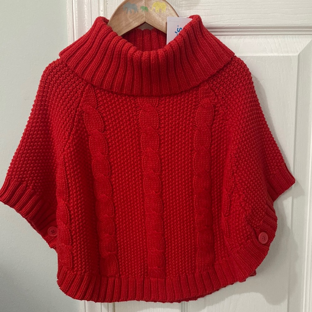 NWT Carter’s Red Poncho Sz 3T